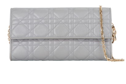 Lady Dior Wallet On Chain, front view